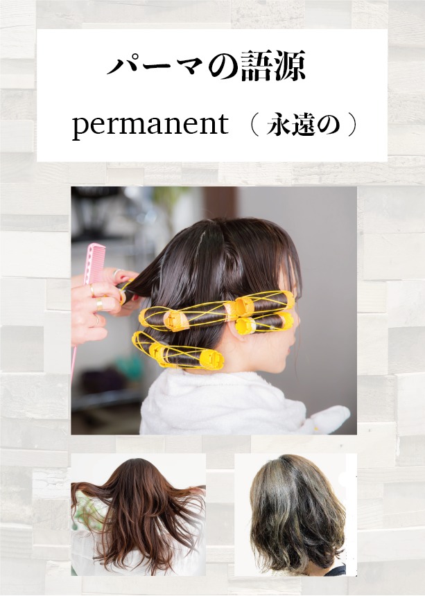 パーマの語源は英語の【permanent：永遠の】│身近な英単語から